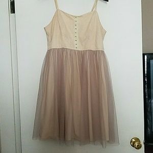Tulle for and flare dress